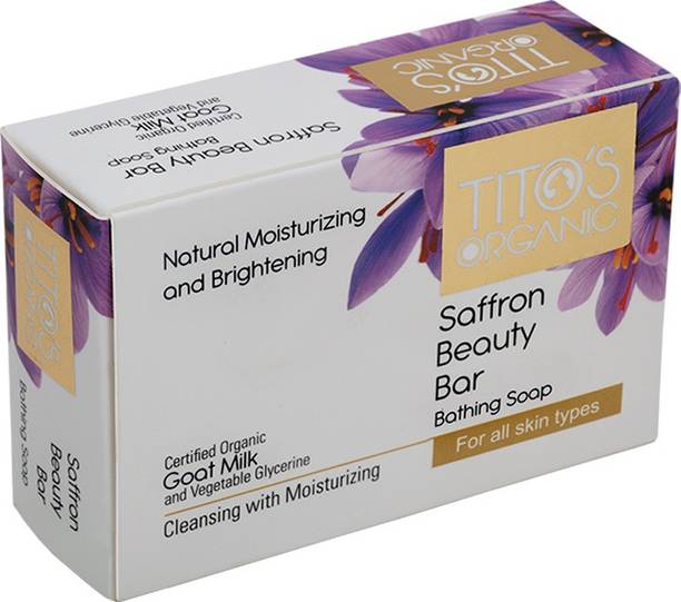 Tito's Organic Goat Milk Saffron Beauty Bar