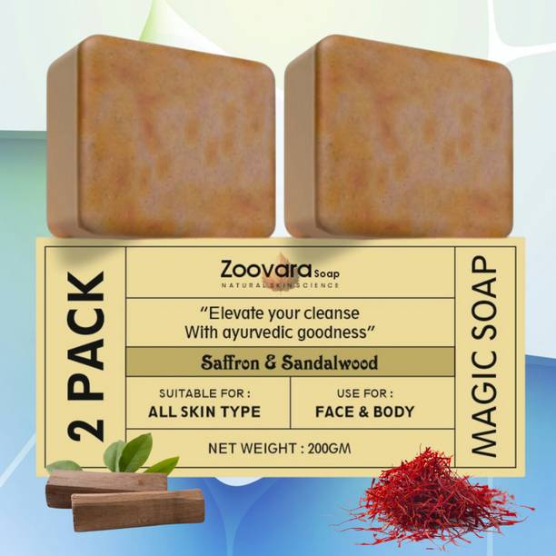 zoovara Magic Soap Sandalwood Soap for Soft, Smooth, Glowing, Healthy Skin.
