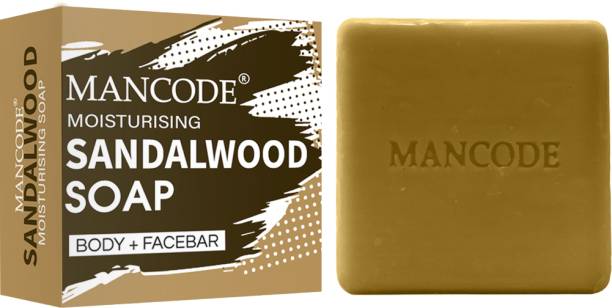 MANCODE Moisturising Sandalwood Bath Soap with Perfume Fragrance for Refreshing Skin