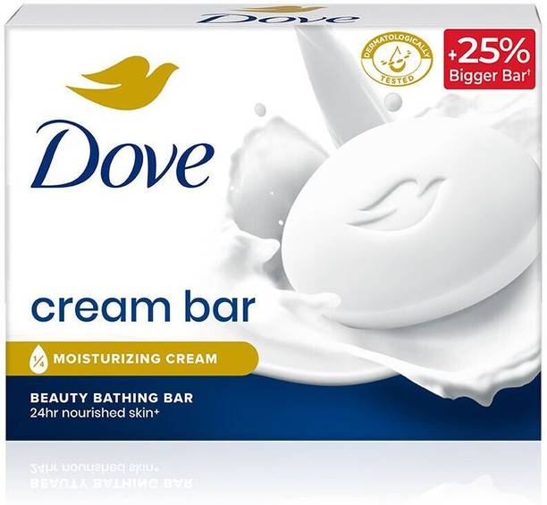 DOVE क्रीम ब्यूटी बाथिंग बार फॉर 24 ऑर नरिश्ड स्किन