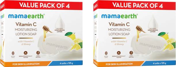 Mamaearth Vitamin C Moisturizing Lotion Soap with Vitamin C & Honey for Skin Illumination