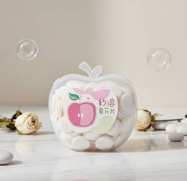 sassy beauty Apple Shape Paper Soap for Pocket Friendly Hygiene