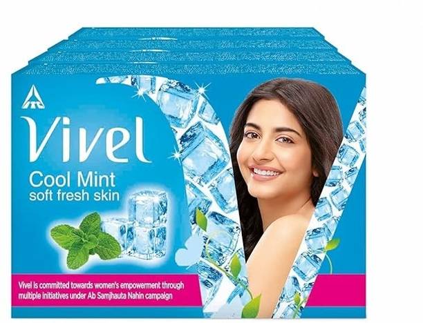 विवेल कूल मिंट सोप बाथिंग बार, फॉर सॉफ्ट, ग्लोइंग एंड मॉइश्चराइज़्ड स्किन