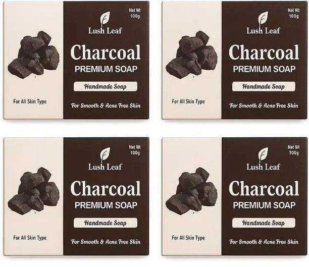 Lushleaf Charcoal Soap for face and Body Wash pack