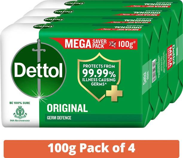 Dettol Original Bathing Soap Bar with 12 HR protective shield