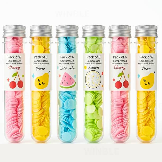 Winble 6 Tube Travel Paper Soap Mixed Fragrance Flower Bottle Portable Hand Wash Sheets