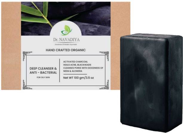 Dr. NAvadiya Skin Brightening , Oil Control & Deep Cleansing 3 Pack Of Charcoal Soap