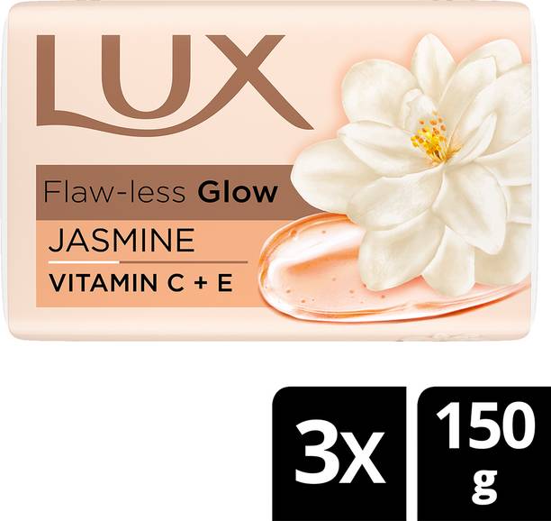 LUX Flaw-less Glow Bathing Soap infused with Vitamin C & E | For Superior Glow |