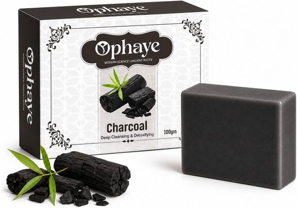 OPHAYE Activated Charcoal Bath Soap Clean Detox Bar Skin Oil Control
