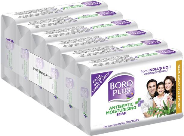 BOROPLUS Antiseptic + Moisturising Soap - Neem, Eucalyptus & Honey