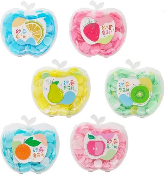 ghorela Apple Shape Plastic Box Soft for Bath & Handwash pack of 03