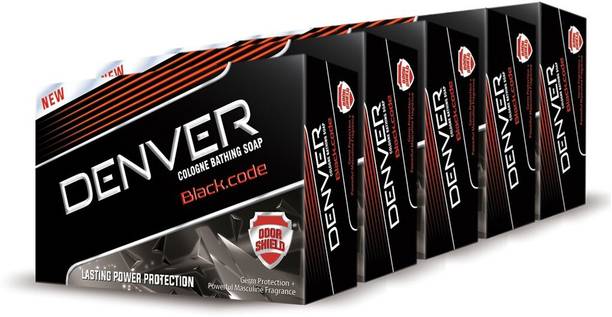 DENVER Black Code Soap (Pack Of 5)