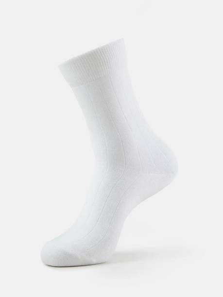 JOCKEY 7092 Mercerized Cotton Elastane Stretch Men Striped Mid-Calf/Crew