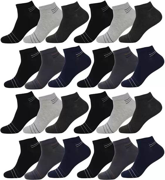 SD Fashions Men & Women Solid Ankle Length, Mid-Calf/Crew, Low Cu