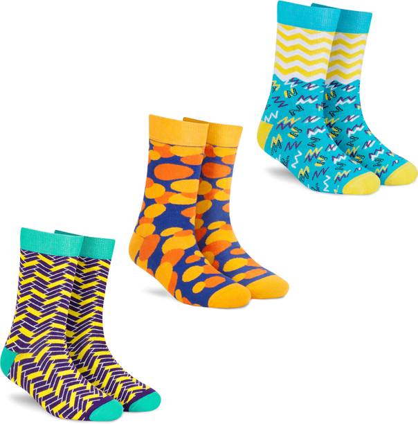 Dynamocks Men & Women Printed Mid-Calf/Crew