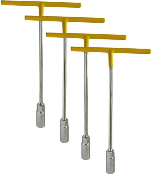 toolskart T Handle Socket Spanner for Garage and Home Set of 8, 10, 12, 14mm Socket Set