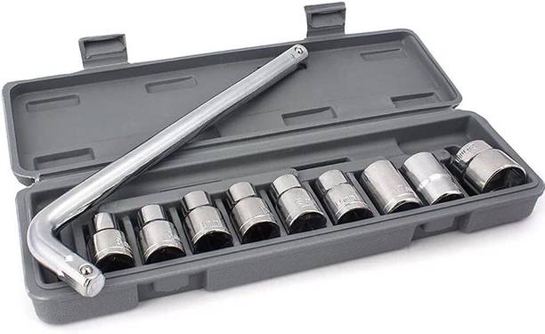 Flipkart SmartBuy 10 Pieces Hand Tools Wrench Set Spanner Set Tool Kit Socket Set