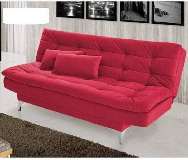 MAPSA MODERN 3 Seater Double Solid Wood Pull Out Sofa Cum Bed