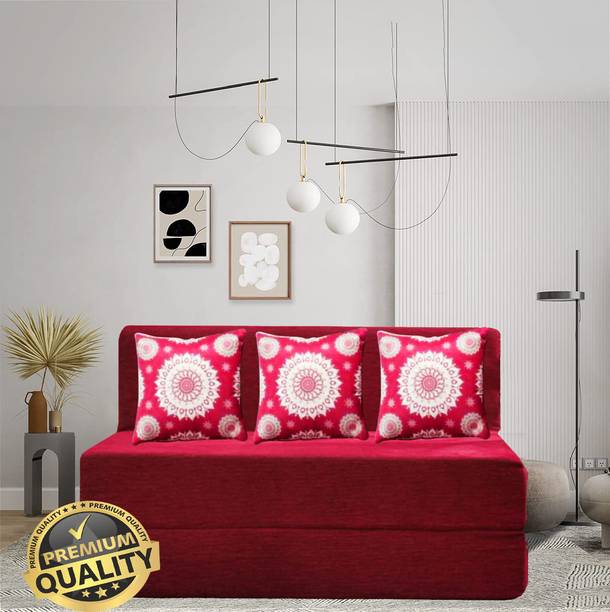 Expecting Smile For 3 Person 3 Seater Double Foam Fold Out Sofa Cum Bed