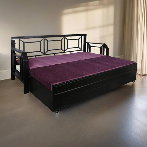 Aplus APICQ102 3 Seater Double Metal Fold Out Sofa Cum Bed