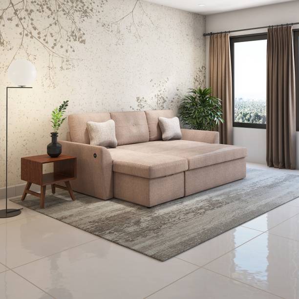 Durian REMINGTON 3 Seater Double Solid Wood Pull Out Sofa Cum Bed