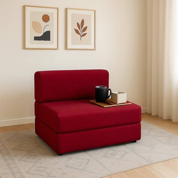 PUMPUM Sofa Cum Bed 2 Seater Single Foam Fold Out Sofa Cum Bed