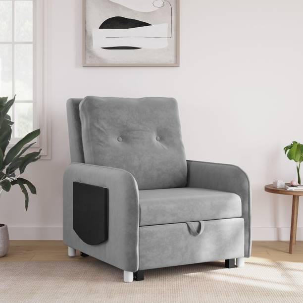 reclinex 1 Seater Single Solid Wood Pull Out Sofa Cum Bed