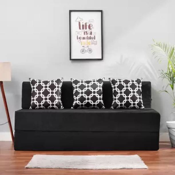 Dream Nest For 3 Person 3 Seater Double Foam Fold Out Sofa Cum Bed