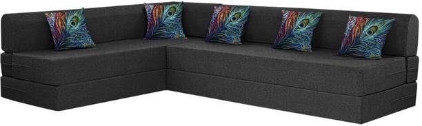 Dr Smith L-SHAPE 3 Seater Double Foam Fold Out Sofa Sectional Bed