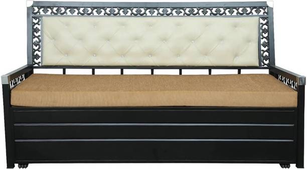 A-1 Star Furniture 3 Seater Single Metal Pull Out Sofa Cum Bed