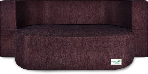 Friends super Life Fashion Life- 47 X 72X 14 Sofa Cum Bed Comfort for All 2 Seater Double Foam Fold Out Sofa Cum Bed
