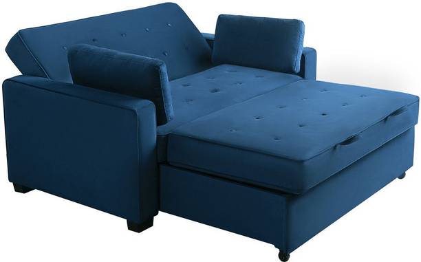 Friends Life Premium Barton 66.5'' Upholstered Sleeper Sofa Pull Out Sofa Bed 2 Seater 2 Seater Double Solid Wood Pull Out Sofa Cum Bed