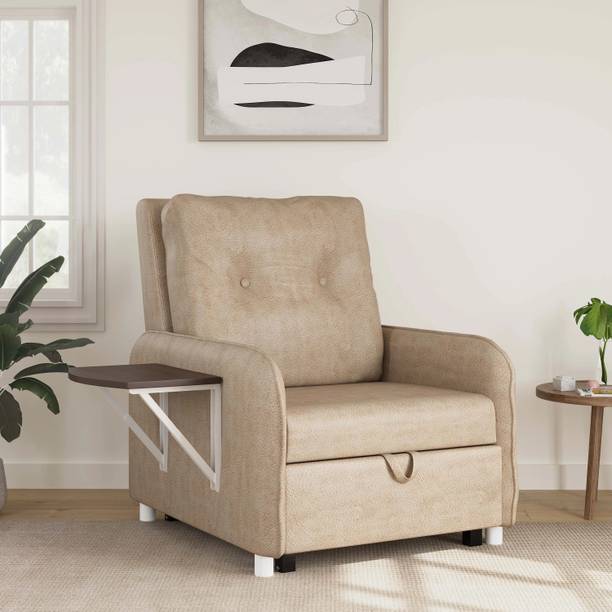 RECLINEX INDIA MULTI UTILITY CHAIR 1 Seater Single Solid Wood Pull Out Sofa Cum Bed