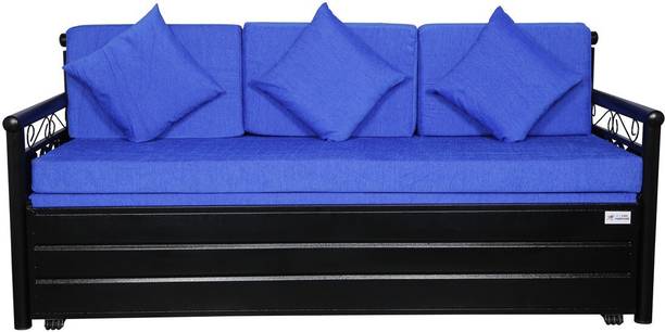 A-1 Star Furniture 4 Seater Double Metal Pull Out Sofa Cum Bed