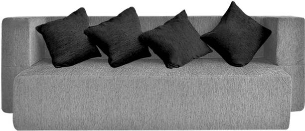 Screw & Art 4 Seater Single Foam Fold Out Sofa Cum Bed