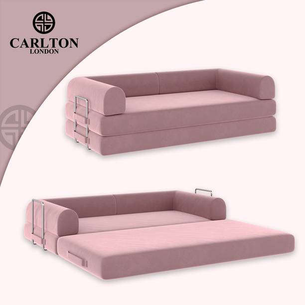 CARLTON LONDON 4 Seater Sofa bed total comfort 2 Seater Double Foam Pull Out Sofa Cum Bed