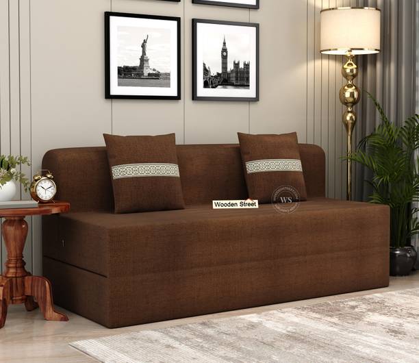 Wooden Street Voltz (72*60 Inches) 3 Seater Double Foam Pull Out Sofa Cum Bed