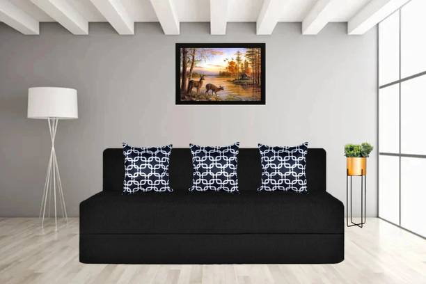 msshah Sofa Cum Bed|Fold Foam Sofa|Sofa Cam Bed|Sofa Bed|Folding Sofa 3 Seater Double Foam Fold Out Sofa Cum Bed