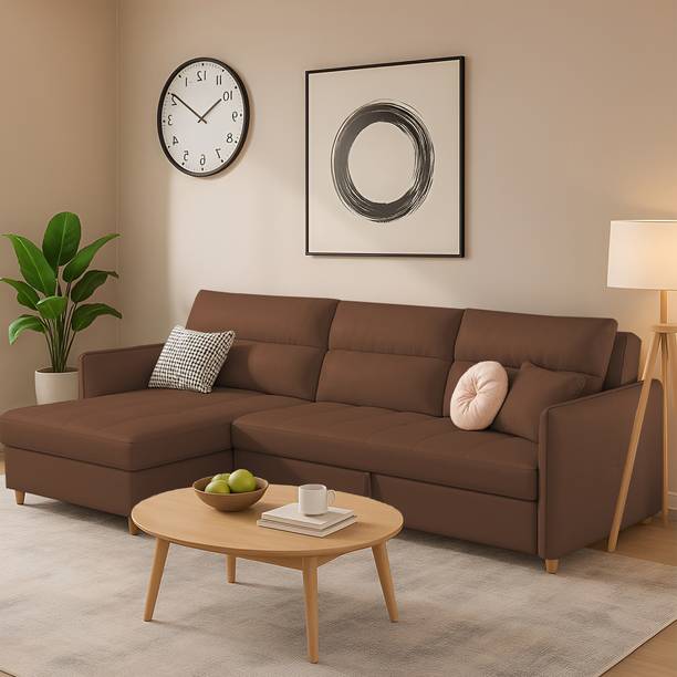 Casaliving Floster LHS 4 Seater Double Foam Pull Out Sofa Cum Bed