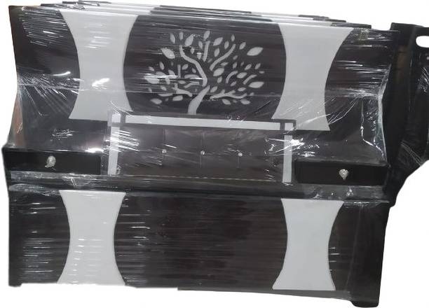 AMANFU 4 Seater Single Solid Wood Pull Out Sofa Cum Bed