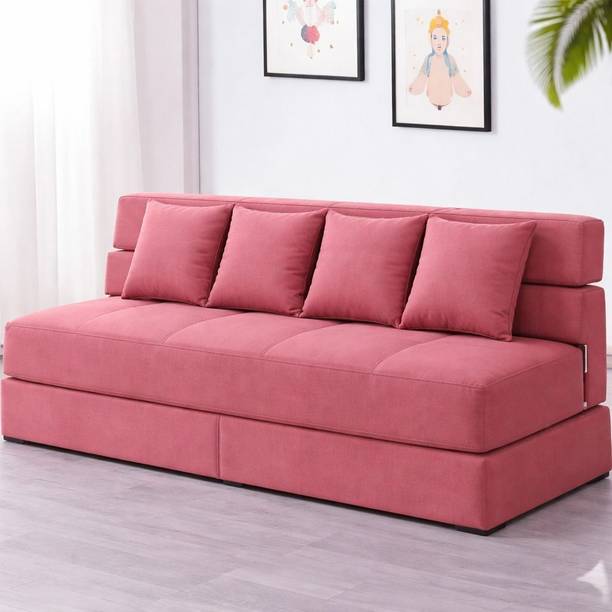 Flipkart Perfect Homes Nsiya 4 Seater Double Foam Pull Out Sofa Cum Bed