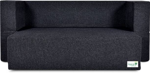 Friends super Life Fashion Life-4 Seater 44 X 72X 15 Sofa Cum Bed Comfort for All with 4 Mte star 4 Seater Double Foam Fold Out Sofa Cum Bed