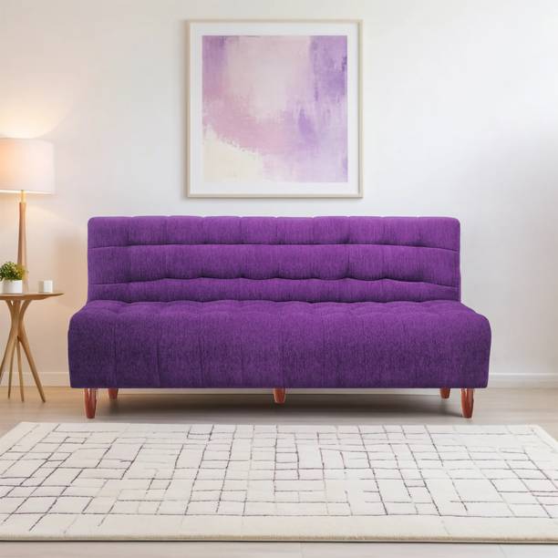 Seventh Heaven Florida Neo 4 Seater Wooden Sofa cum Bed, Chenille Molfino Fabric 78x36x16 4 Seater Single Solid Wood Pull Out Sofa Cum Bed