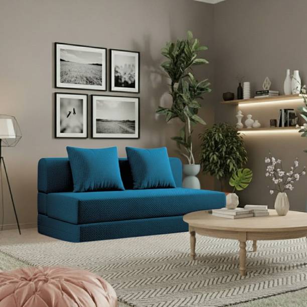 DozeIQ Premium Sofa Cum Bed 3-in-1 Foldable Sofa-Bed High-Density Foam Washable Cover 2 Seater Double Foam Pull Out Sofa Cum Bed