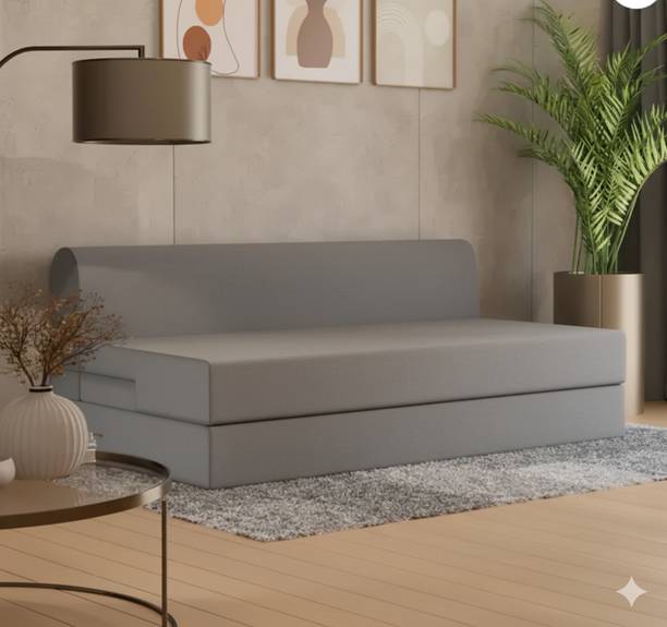 softland Vestige - Comfort for all 5X6 Queen Premium Fabric 3 Seater Double Foam Fold Out Sofa Cum Bed