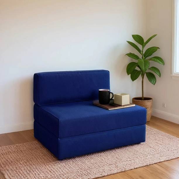 PUMPUM Sofa Cum Bed 2 Seater Single Foam Fold Out Sofa Cum Bed