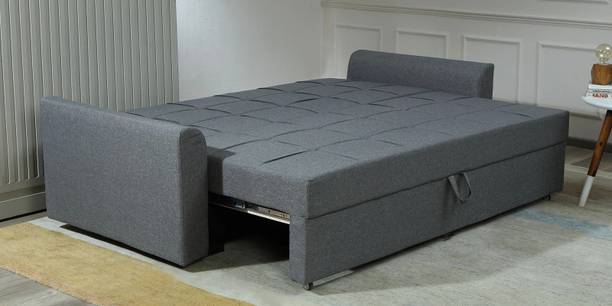 Casacraft From Pepperfry Ines Wooden Pull Out Sofa Cum Bed With Box Storage For Home 3 Seater Double Solid Wood Pull Out Sofa Cum Bed