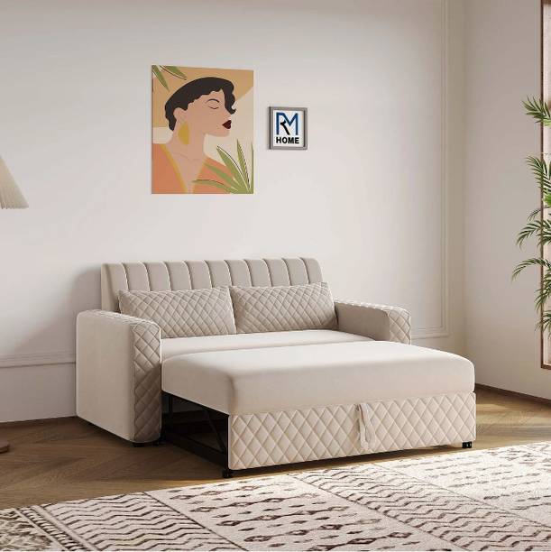 Rm Home Oliver 2 Seater Double Solid Wood Pull Out Sofa Cum Bed