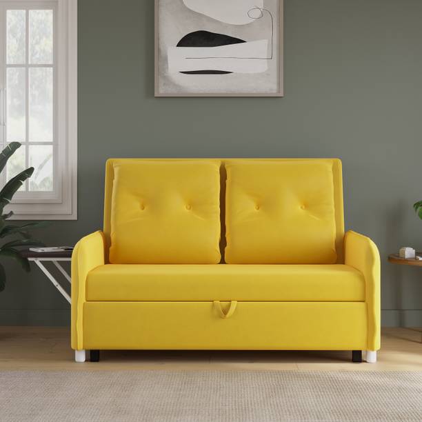 RECLINEX INDIA MULTI UTILITY SOFA 3 Seater Double Solid Wood Pull Out Sofa Cum Bed