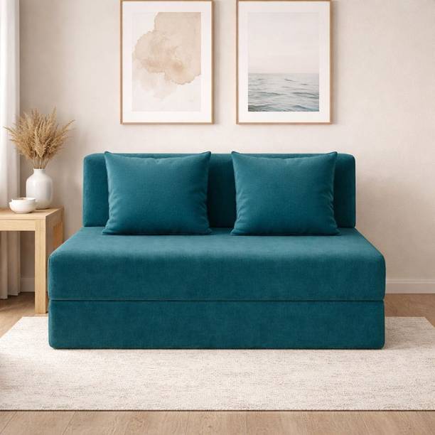 Flipkart Perfect Homes Navo 2 Seater Double Foam Pull Out Sofa Cum Bed
